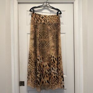 Mesmerize Animal Print Maxi Skirt - Size S